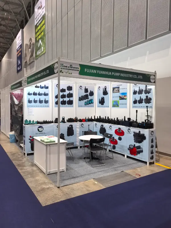 سیگن نمائش اور کنونشن سینٹر - ایس ای سی سی میں فوزیان یونہوا پمپ انڈسٹری کمپنی ، لمیٹڈ کی نمائش کی گئی۔